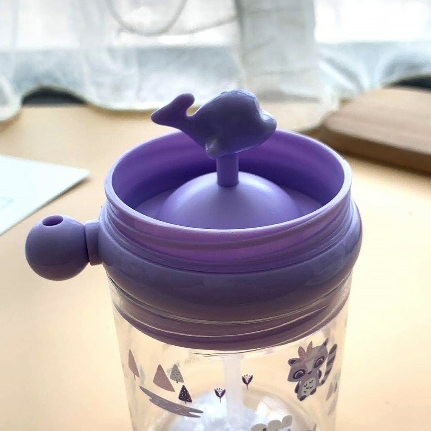 Baby Drinking Cup With Straw And Lid Water Whale Spray Fountain Sippy Cup Bottles Childrens Pot Toddler Tumbler Mug Spill Proofbirthday Party Gift Drinking Cup (1 Pc)
