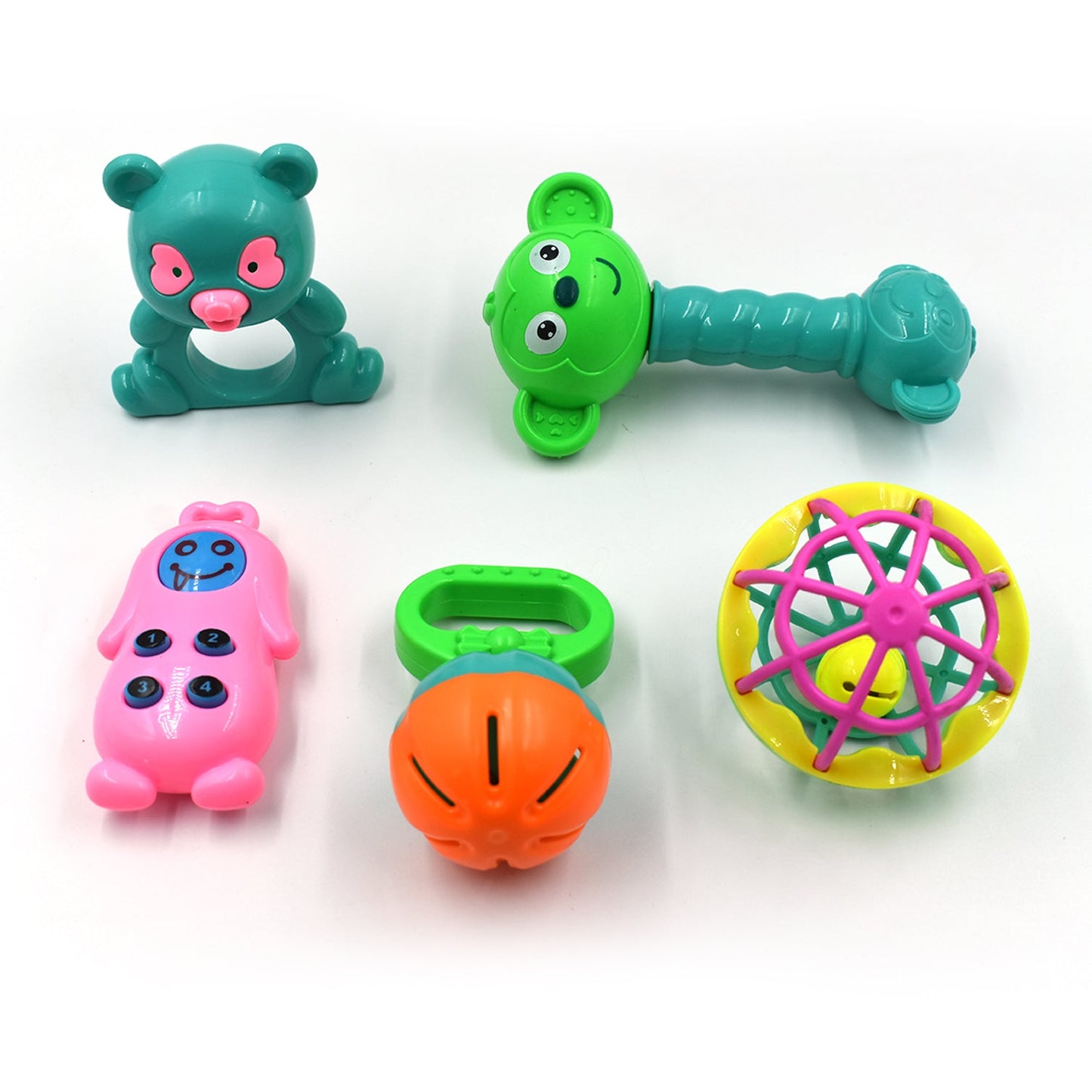 Rattles 5Pc Baby Toy And Game For Kids And Babies For Playing And Enjoying Purposes.