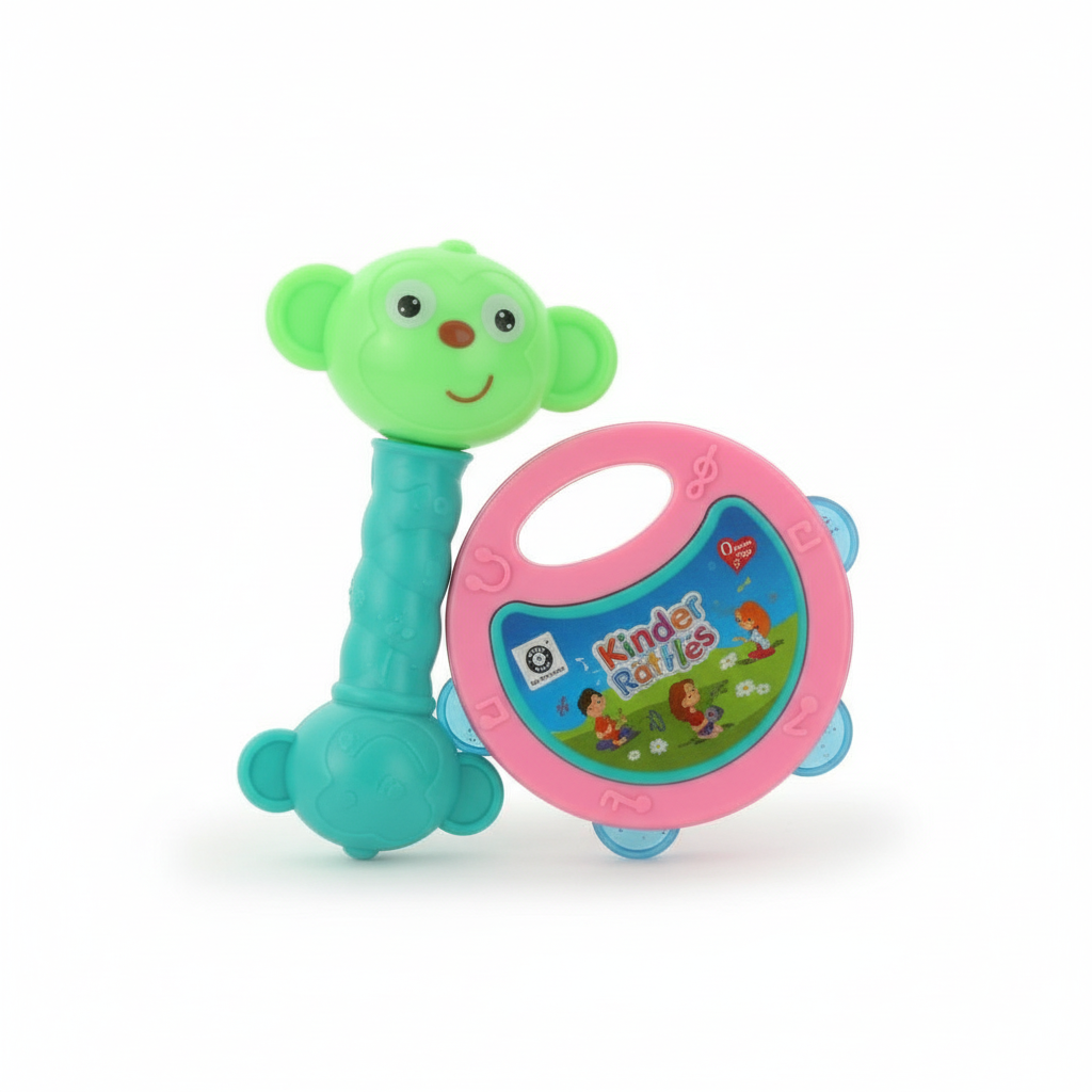 Rattles Baby 2pc Toy And Game For Kids And Babies For Playing And Enjoying Purposes.
