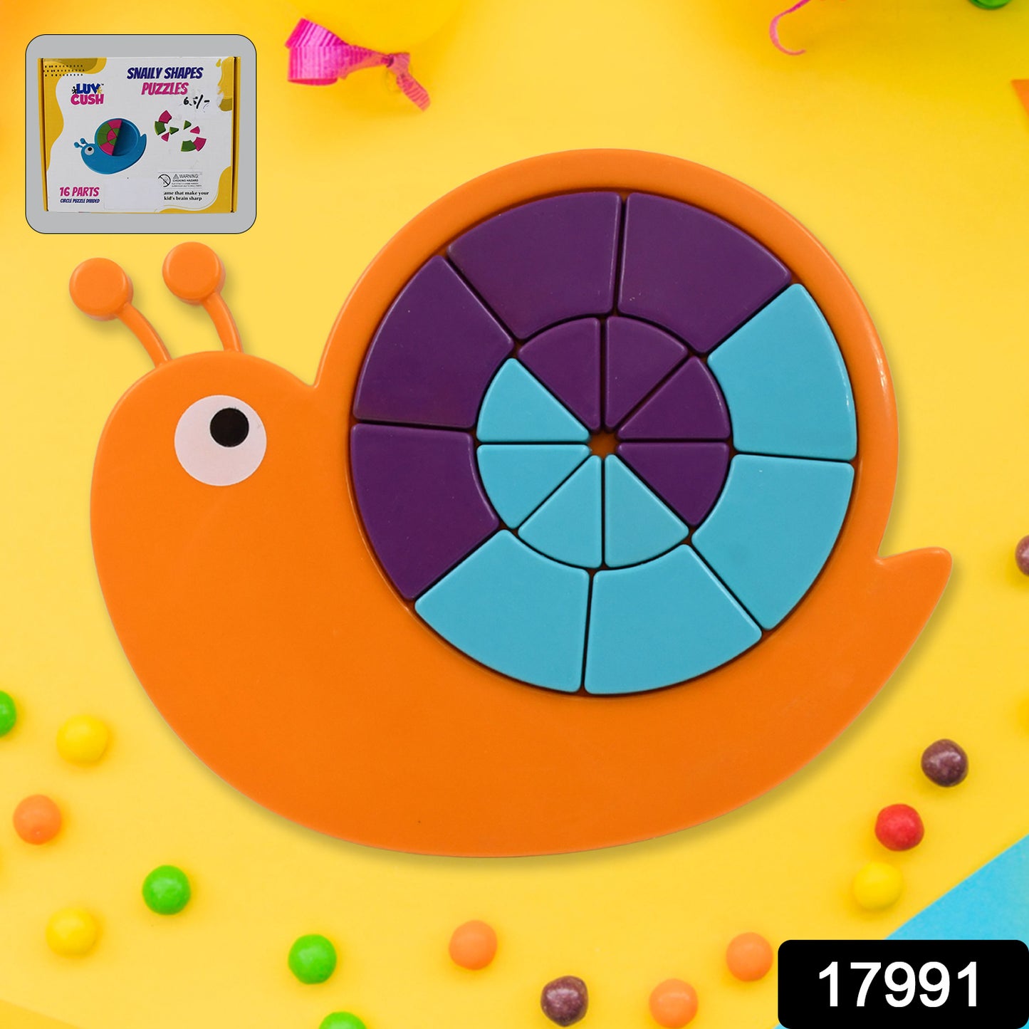 Toys Snail Puzzle Kids Mini Travel Puzzle Games  Pre School Toys Develops Motor