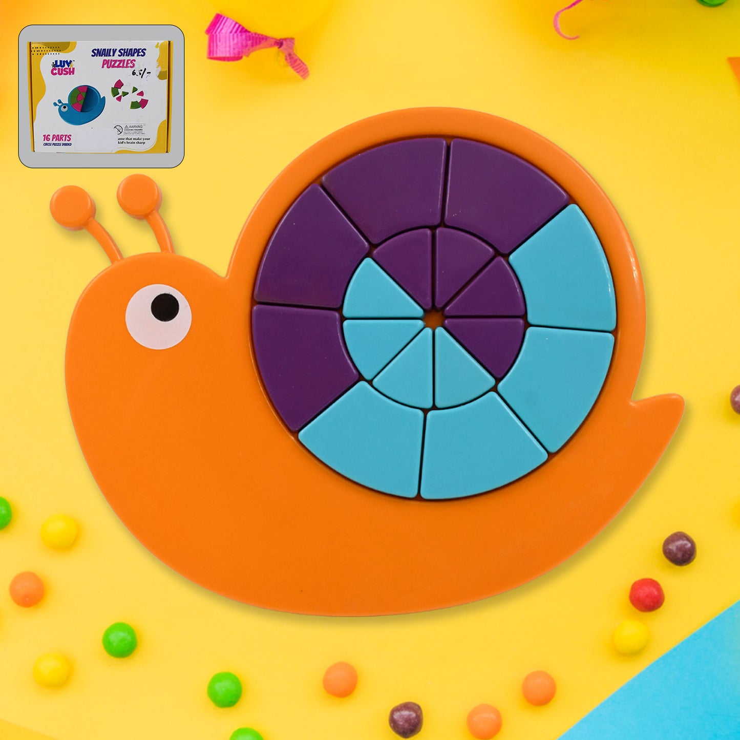 Toys Snail Puzzle Kids Mini Travel Puzzle Games  Pre School Toys Develops Motor